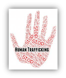 human trafficking word cloud